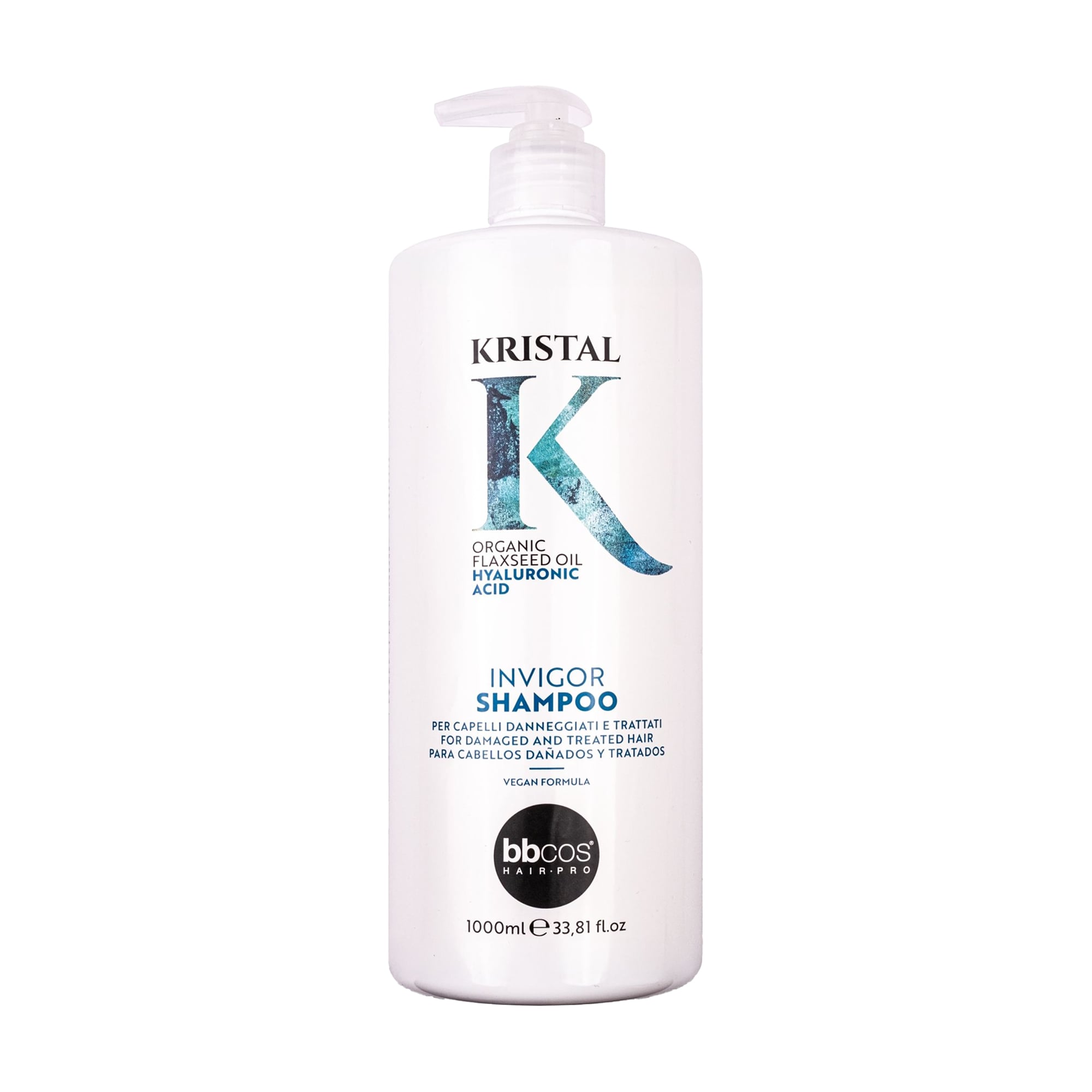 Шампунь BBcos Kristal Invigor Shampoo для пошкодженого волосся, 1 л